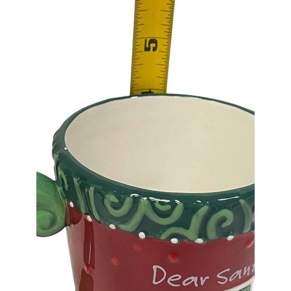 DEAR SANTA I can Explain Mug Cup Coffee Tea Hot Chocolate Scroll Holly Ceramic 4 - Picture 7 of 8